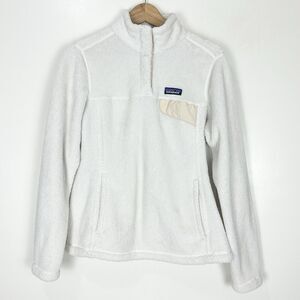 Patagonia White Women's Fleece Quarter-Zip Pullover